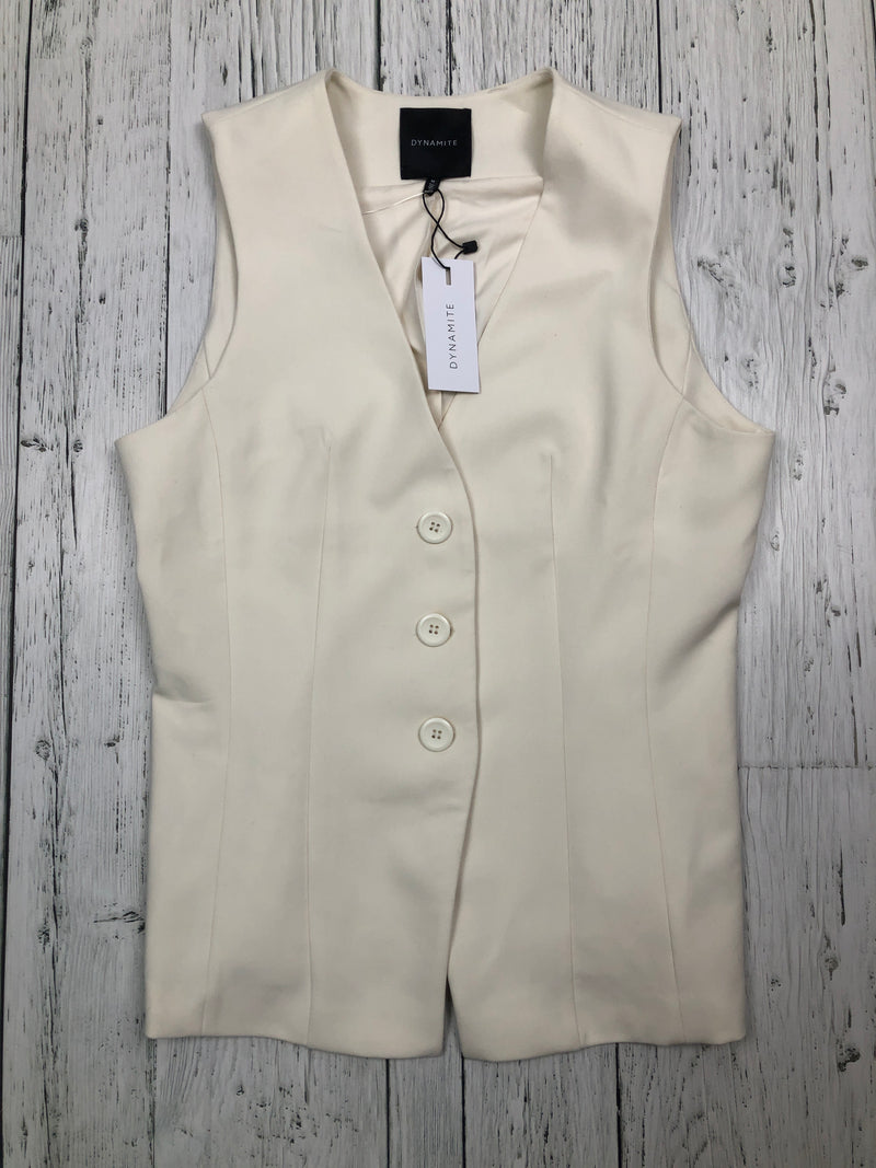 Dynamite white button up shirt - Hers M