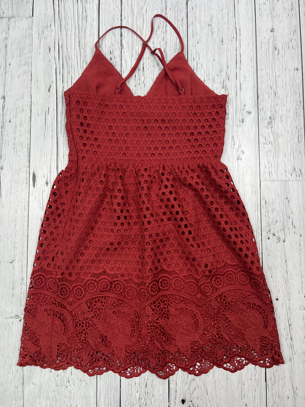 Abercrombie&Fitch red lace dress - Hers S