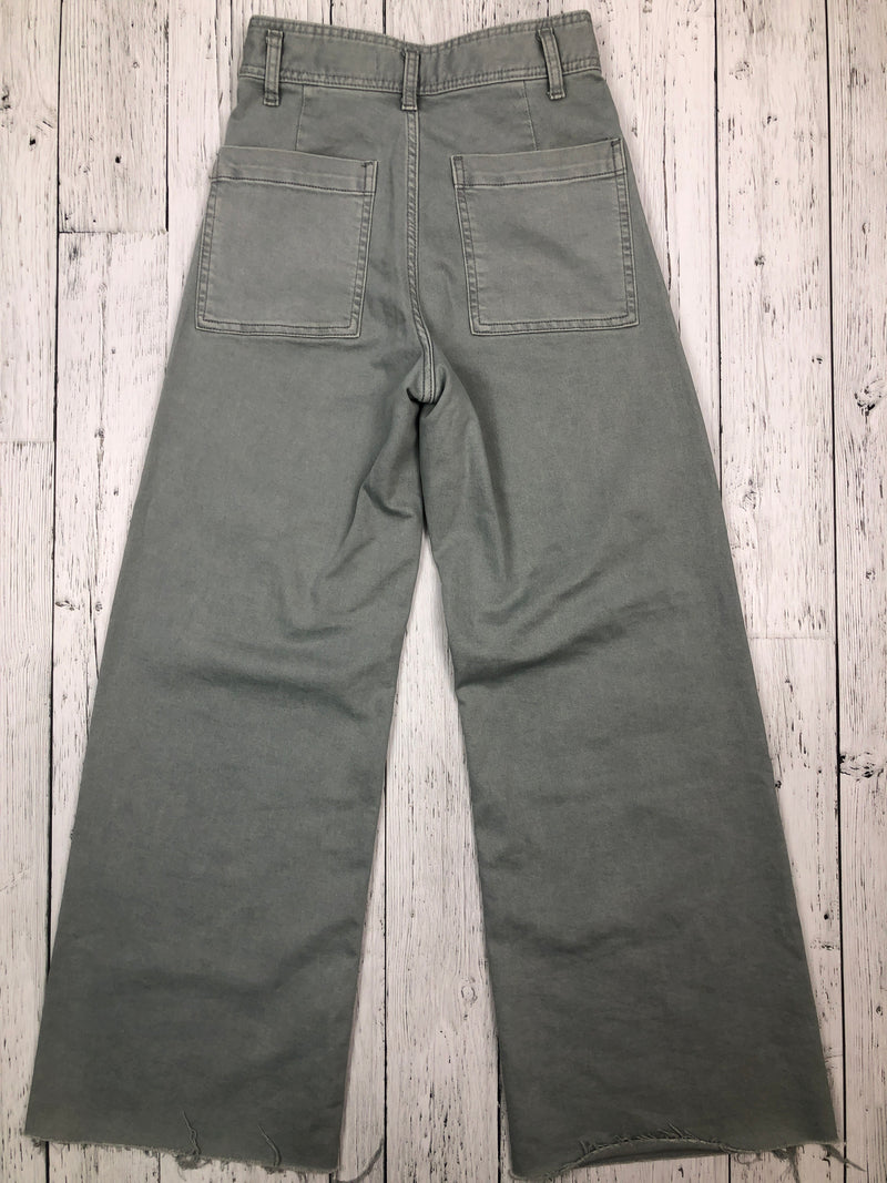 Zara green wide leg jeans - Hers S/4