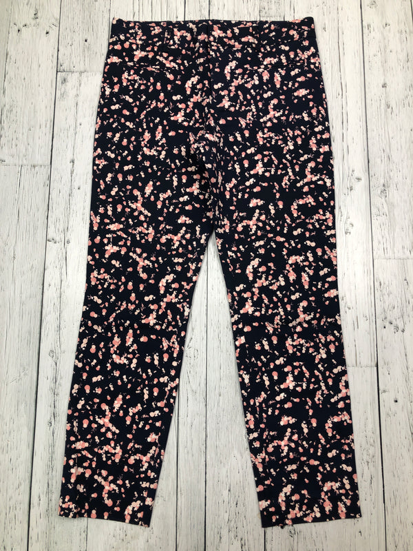 Club Monaco navy pink patterned pants - Hers M/8