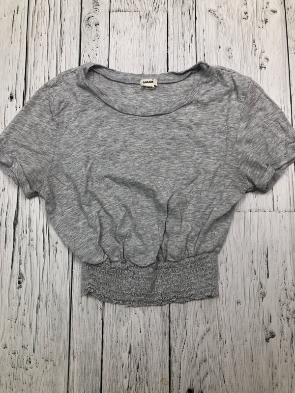 Garage grey cropped t-shirt - Hers XS