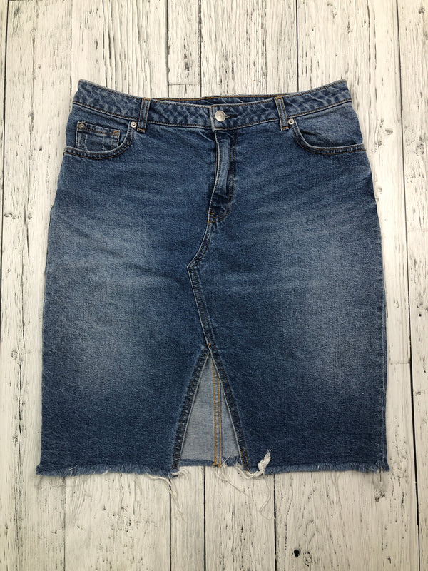 H&M blue denim skirt - Hers L/12