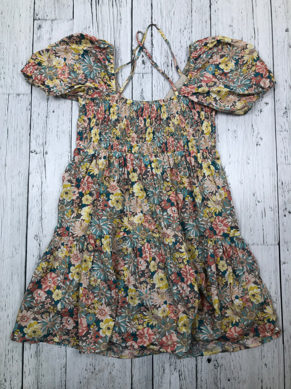 Heartloom blue yellow floral dress - Hers XS