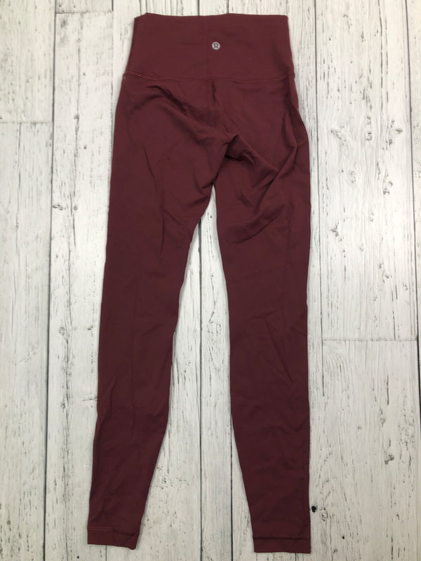 lululemon burgundy leggings - Hers S/4