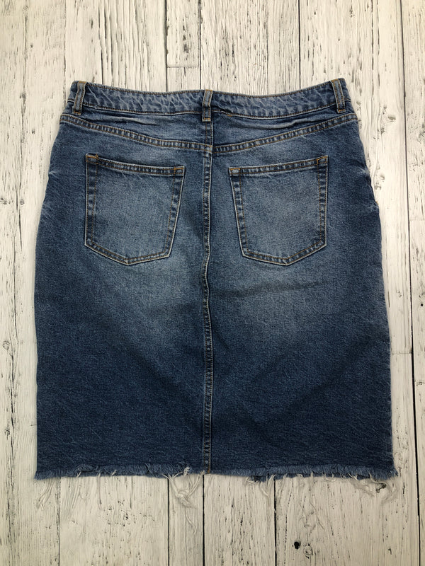 H&M blue denim skirt - Hers L/12