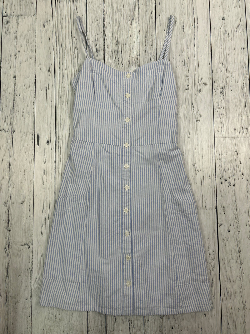 Abercrombie & Fitch blue and white striped dress
