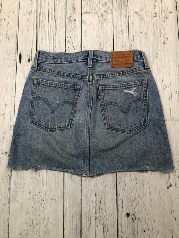 Levi’s blue distressed denim skirt - Hers XXS/24