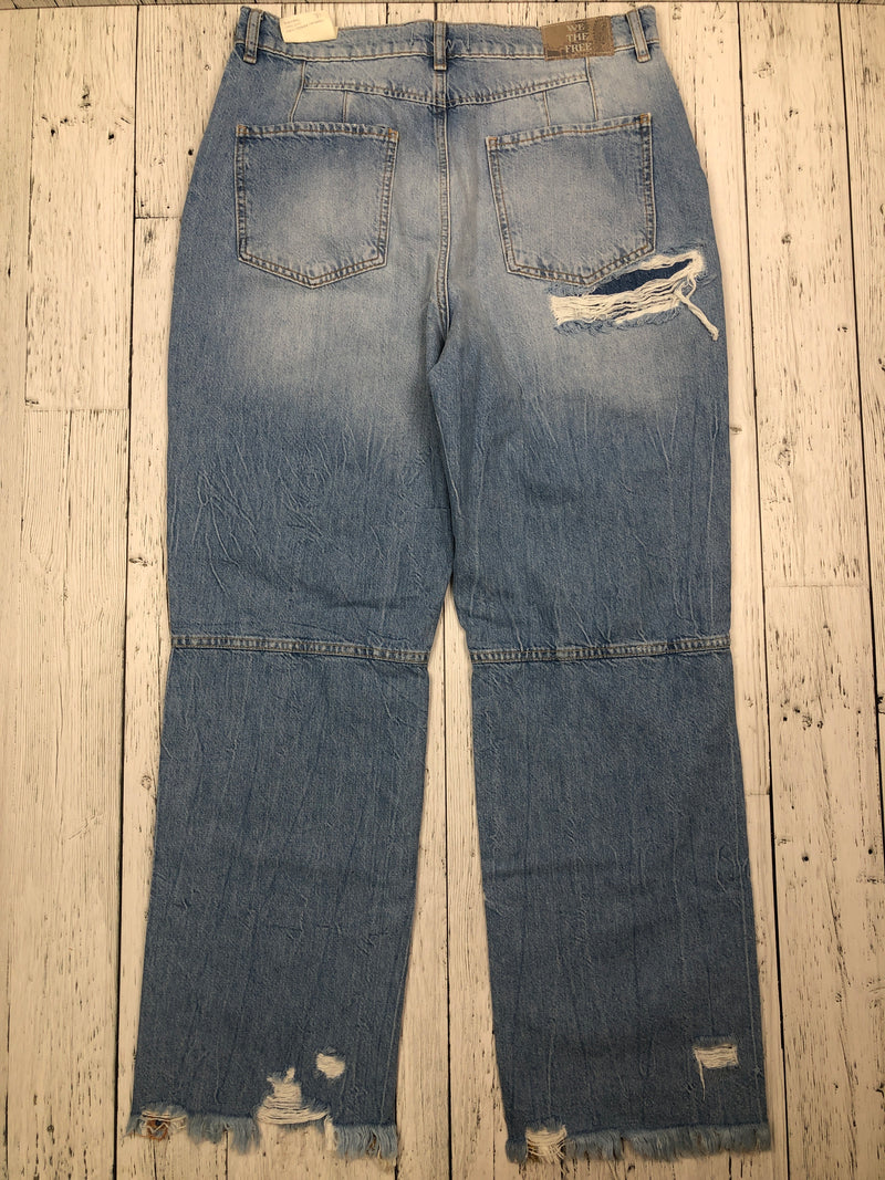 We•The•Free blue distressed curvy jeans - Hers L/31