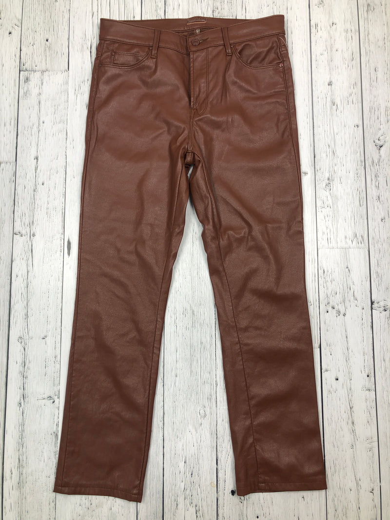 Mother brown pleather pants - Hers M/29