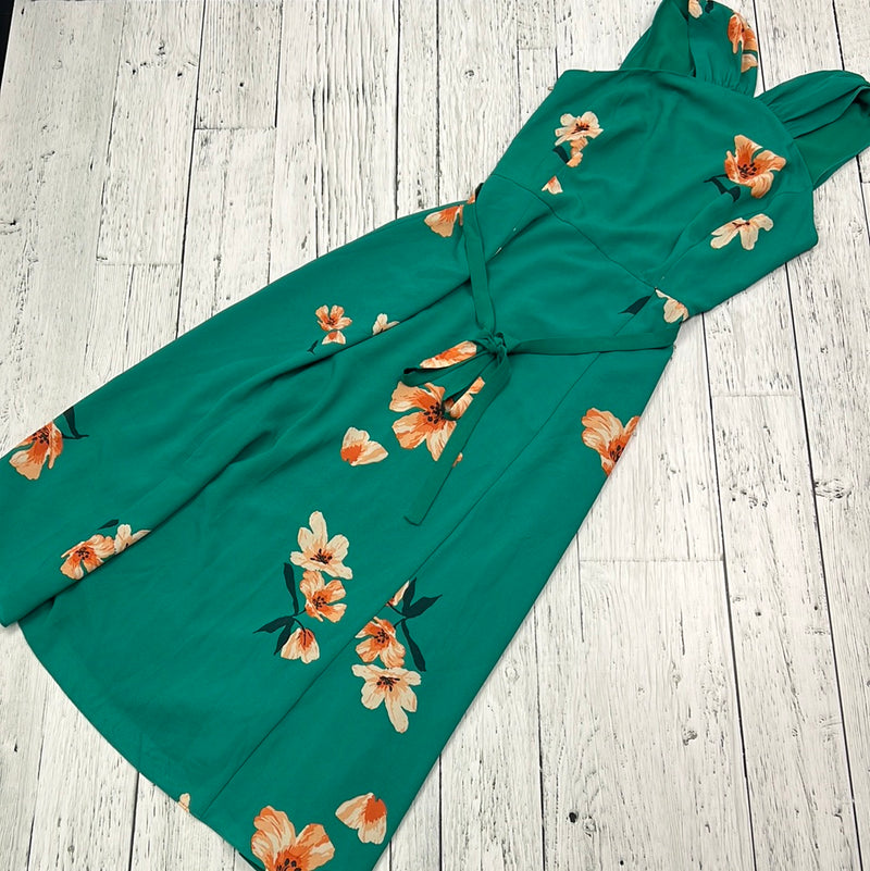 Wilfred Aritzia green floral dress