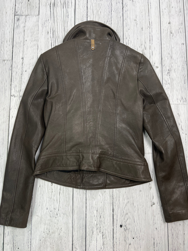 Mackage brown leather jacket - Hers M