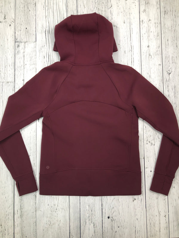 lululemon dark red zip up hoodie - Hers L/10