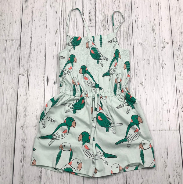 Tea green graphic romper - Girls 12