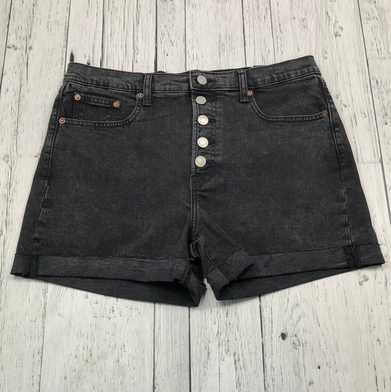 Gap black denim shorts - Hers M/10