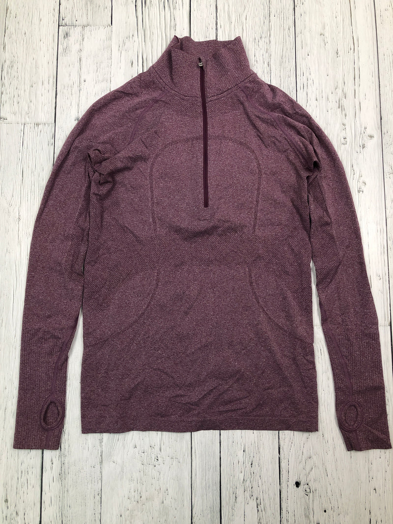 lululemon purple half zip shirt - Hers M/10