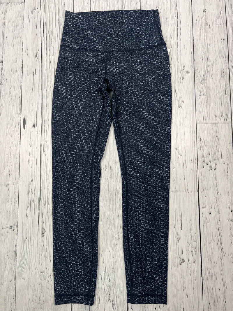 lululemon blue patterned leggings - Hers S/4