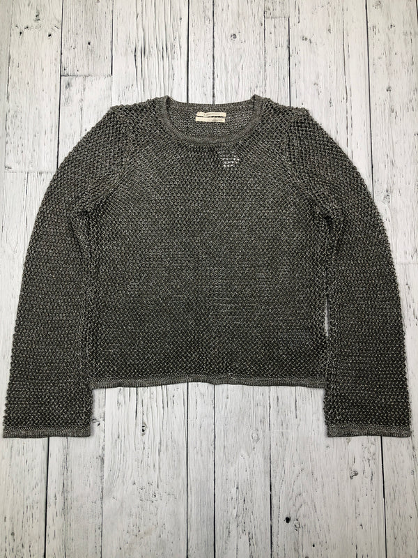 Anthropologie grey sheer shirt - Hers L