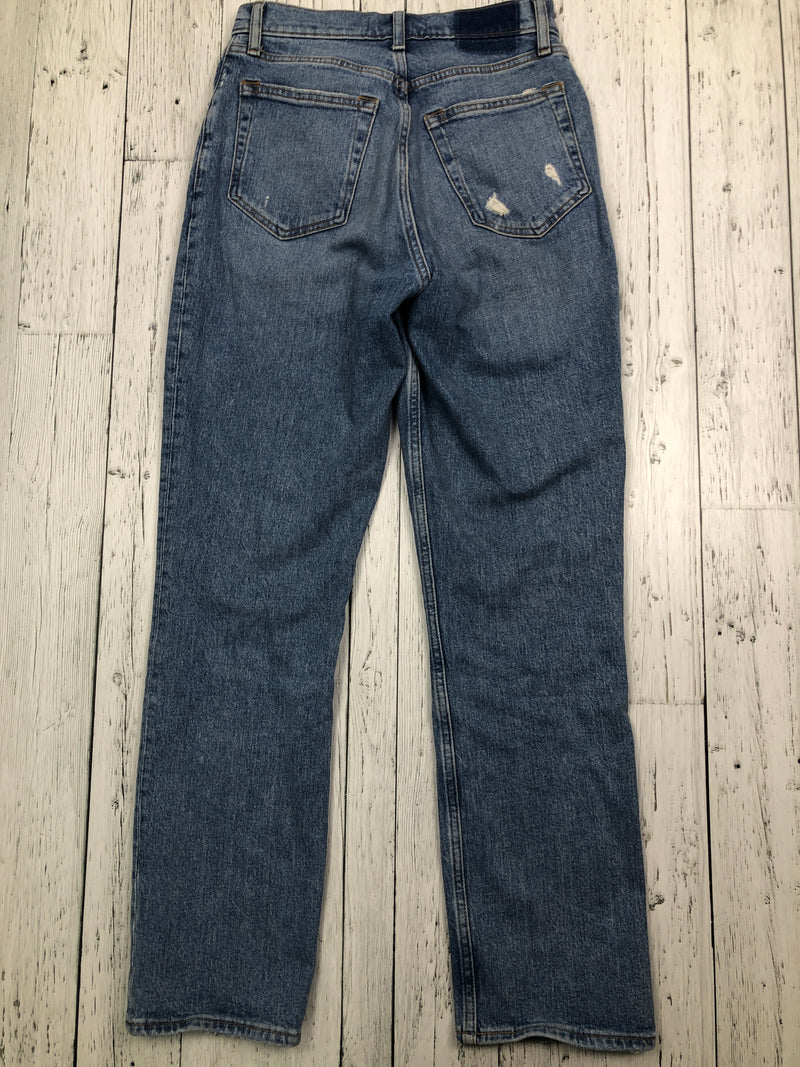 Abercrombie&Fitch blue 90s straight ultra high rise jeans - Hers S/27