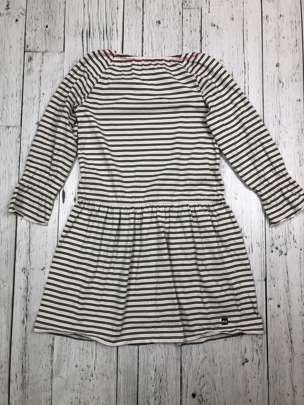 Tea white black striped dress - Girls 10