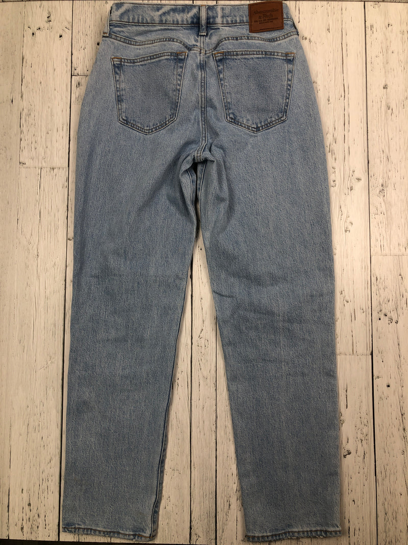 Abercrombie&Fitch blue vintage stretch athletic loose jeans - Hers S/28x32