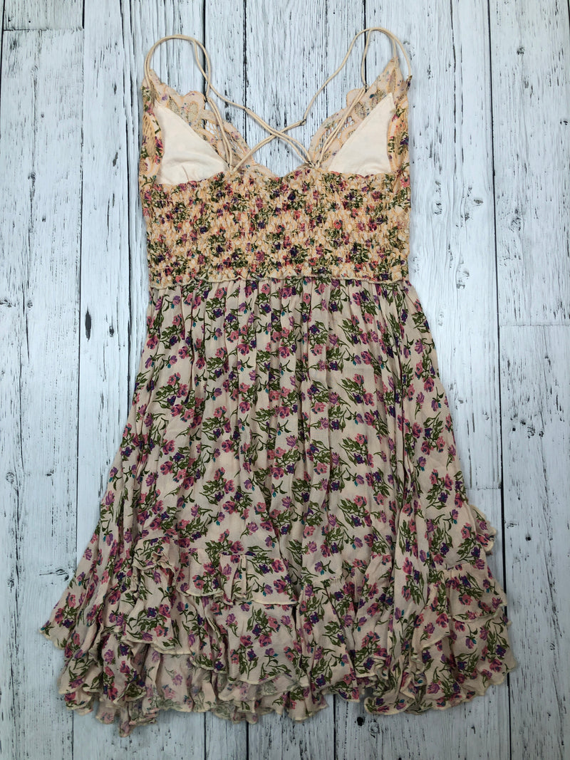 Free people beige floral dresses - Hers M