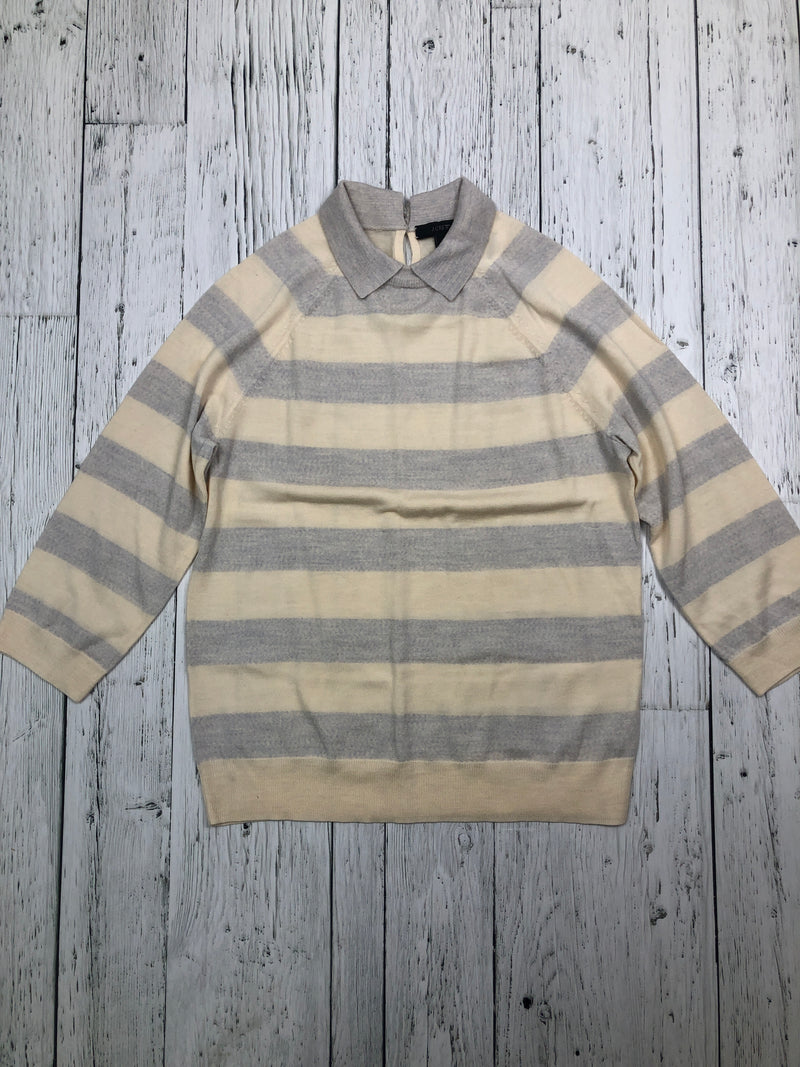 J.crew grey yellow striped shirt - Hers S