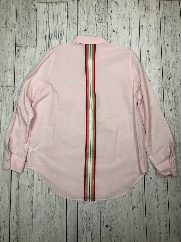 Athleta pink button up shirt - Hers M
