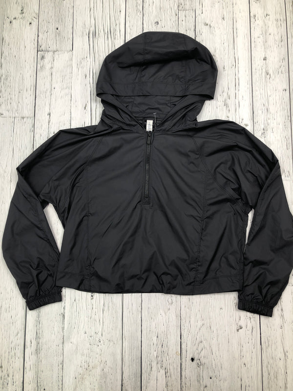 lululemon black cropped wind breaker - Hers S/6