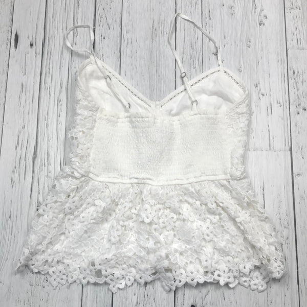 Abercrombie&Fitch white lace tank top - Hers XS