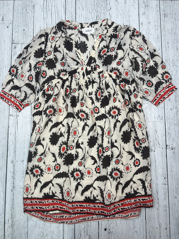 Ba&sh white black patterned dress - Hers S