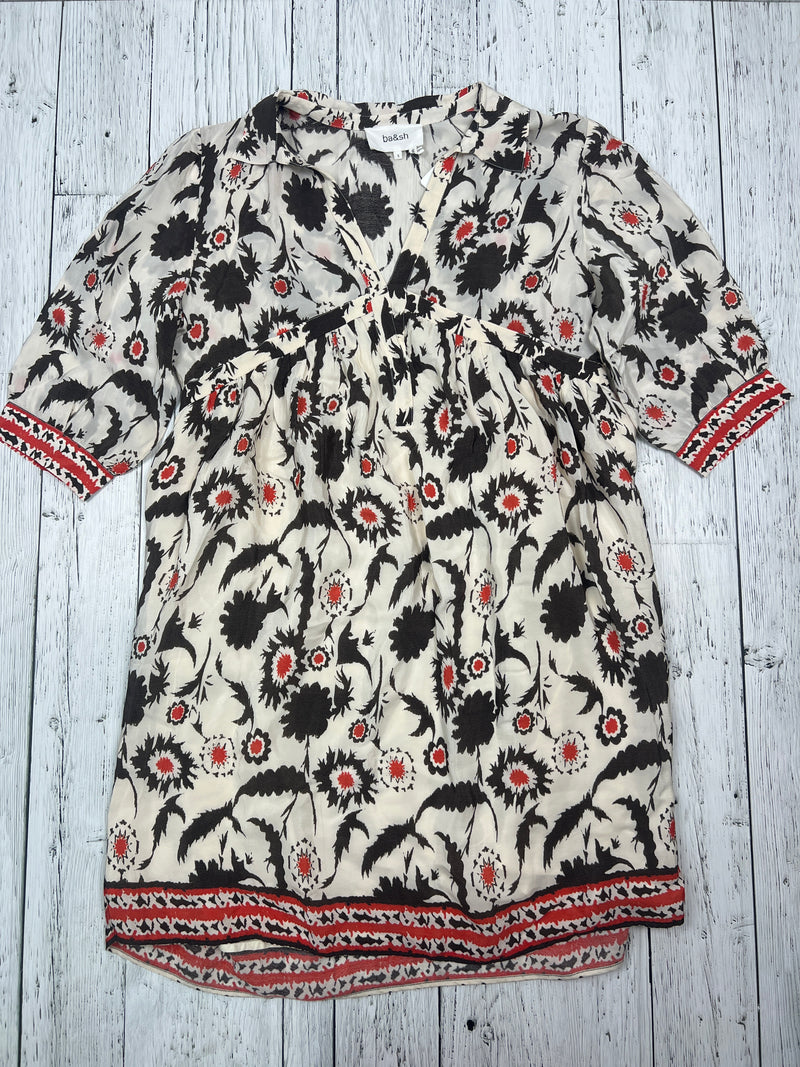Ba&sh white black patterned dress - Hers S