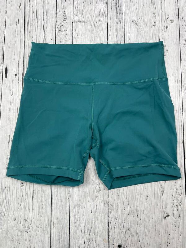 lululemon blue biker shorts - Hers L/12