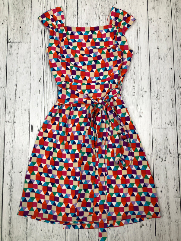 Kate Spade red pink blue patterned dress - Hers S/4