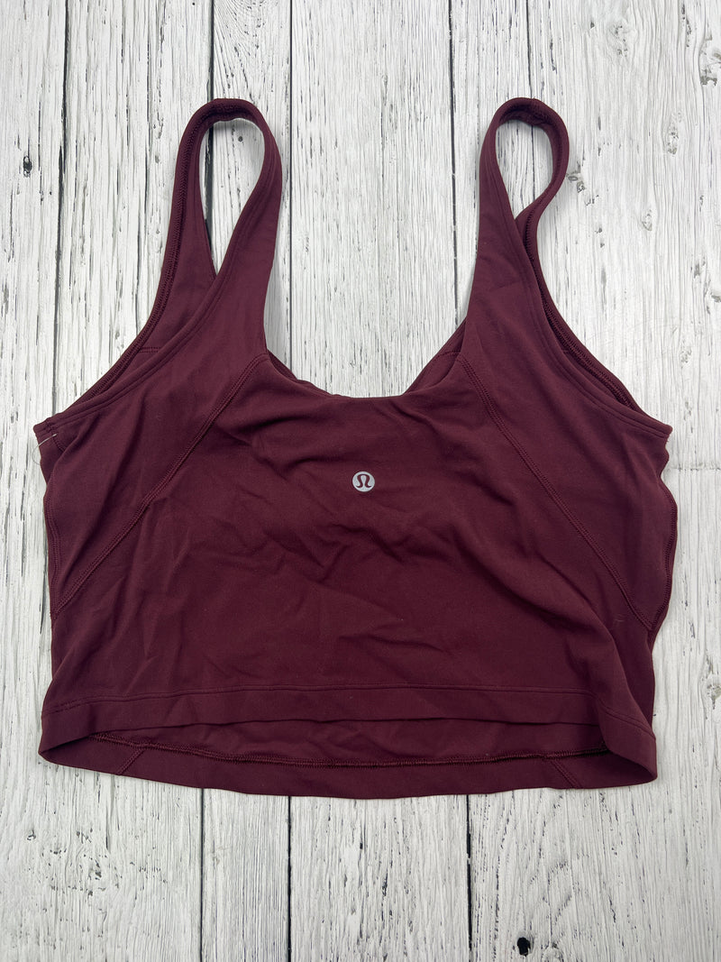 lululemon burgundy tank top - Hers M/10