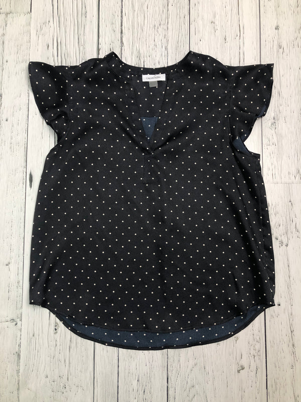 Calvin Klein black white polka dot shirt - Hers S