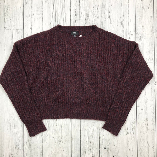 Line burgundy knitted sweater - Hers XS