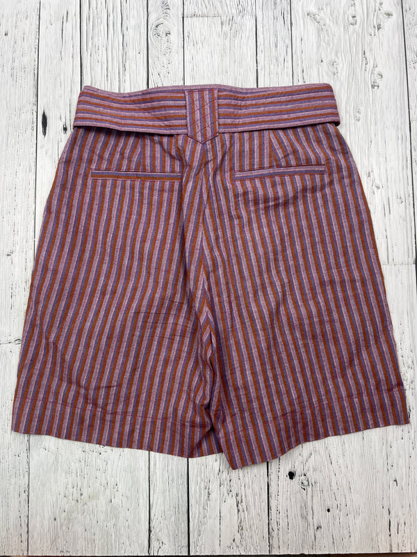 Yerse purple orange striped shorts - Hers S