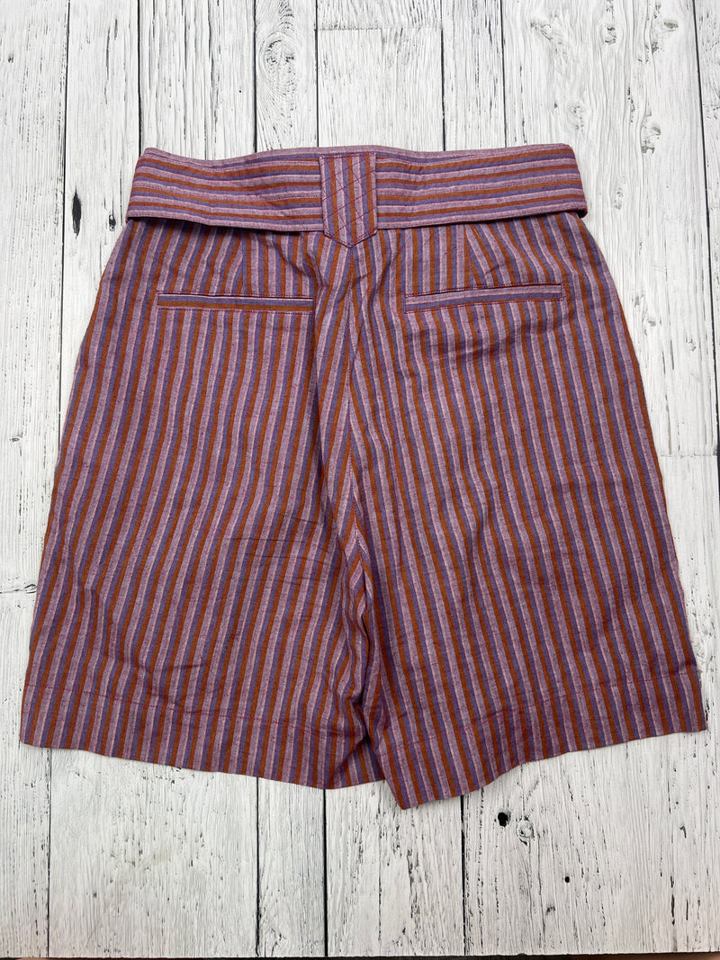 Yerse purple orange striped shorts - Hers S