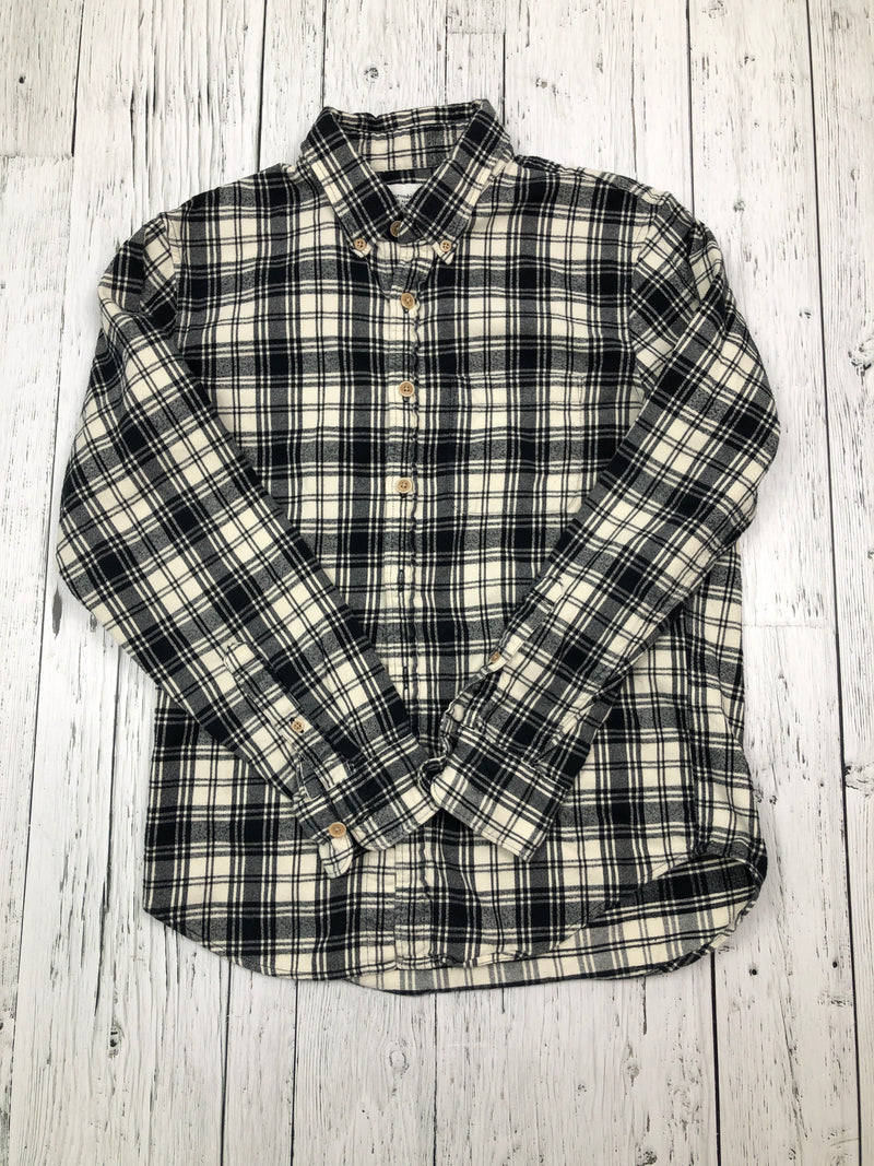 Abercrombie&Fitch black and white button down flannel - His XS