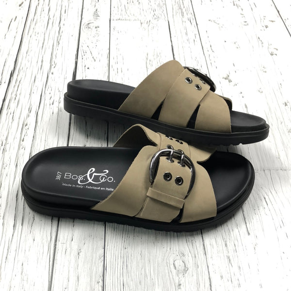 Bos.&Co. White brown sandals - Hers 38/7