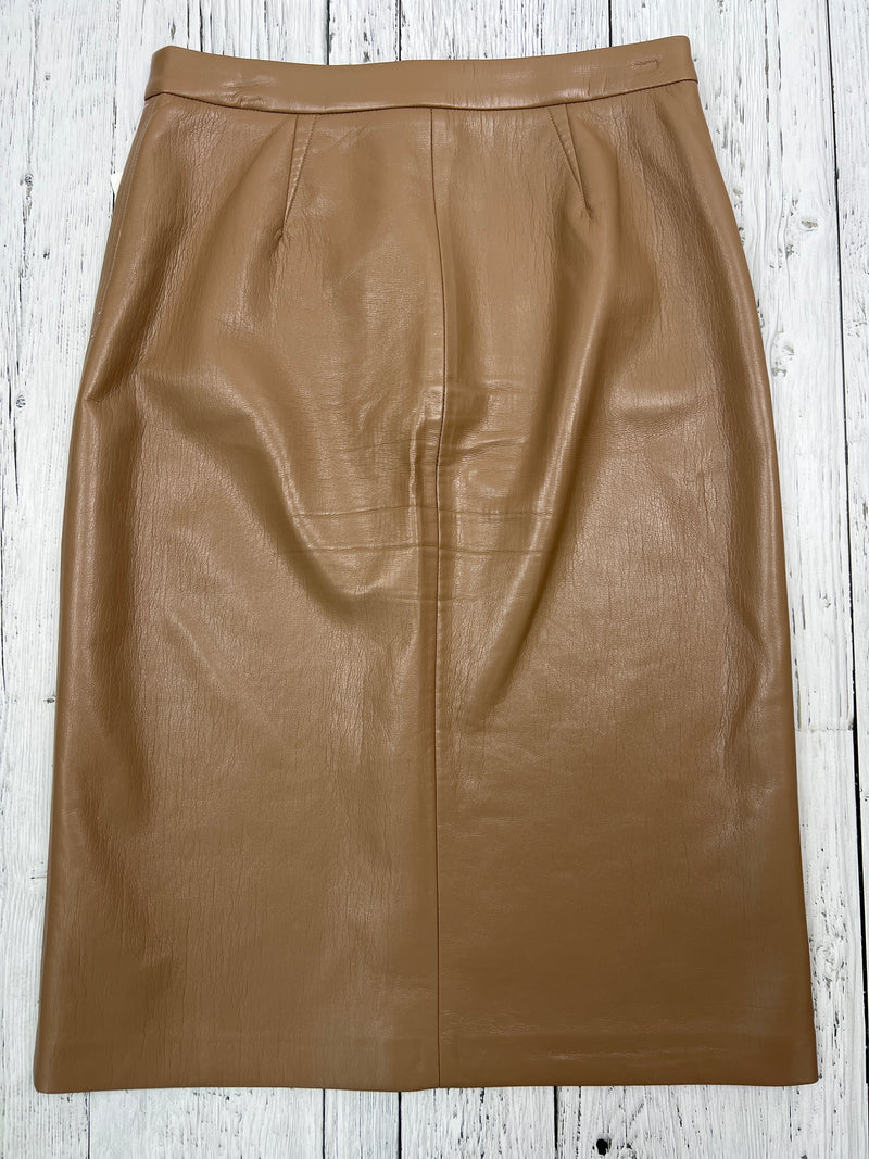 Wilfred Aritzia brown leather skirt - Hers M/8