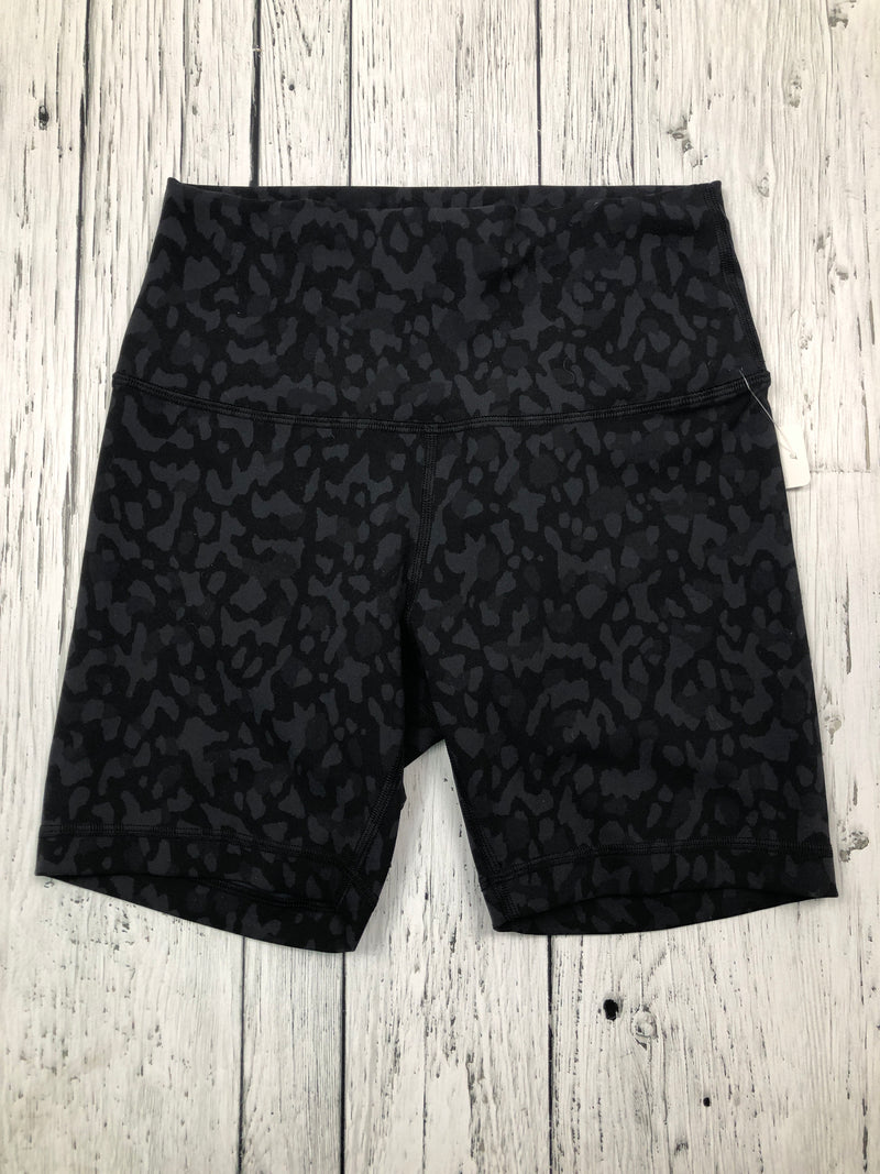 lululemon black patterned shorts - Hers S/6