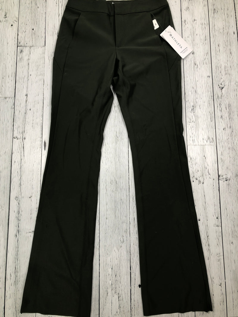 Athleta green flare trouser pants - Hers M/8