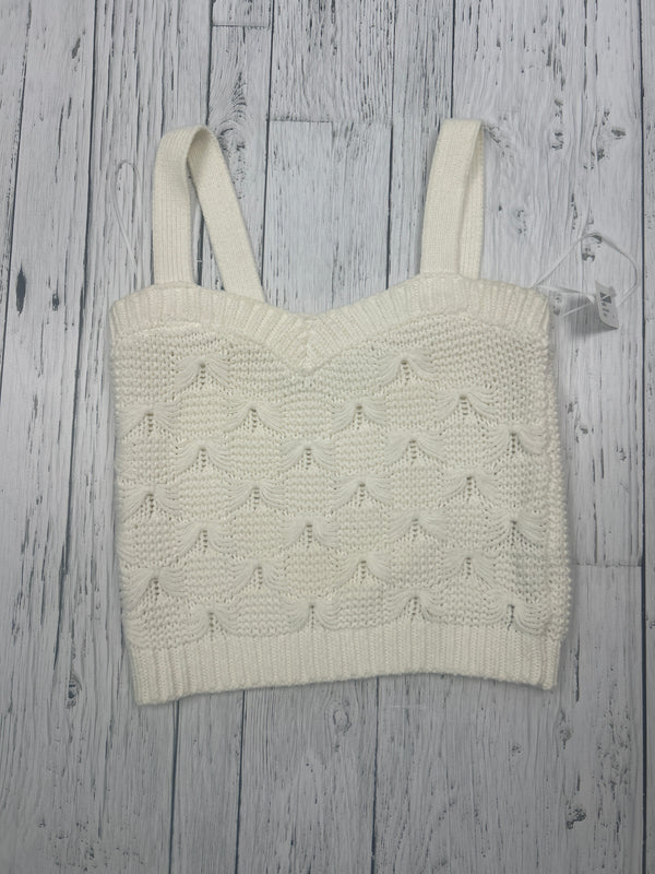 Zara White knit tank top - Hers S