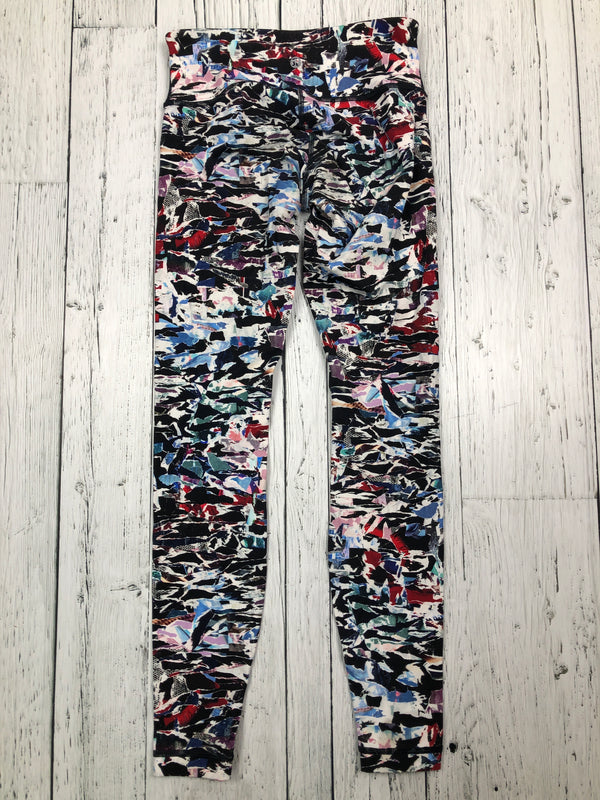 lululemon black blue patterned leggings - Hers S/4