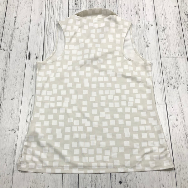 Nike white patterned golf shirt - Hers S