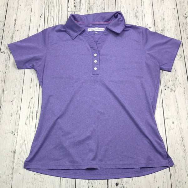Pebble Beach purple golf shirt - Hers M