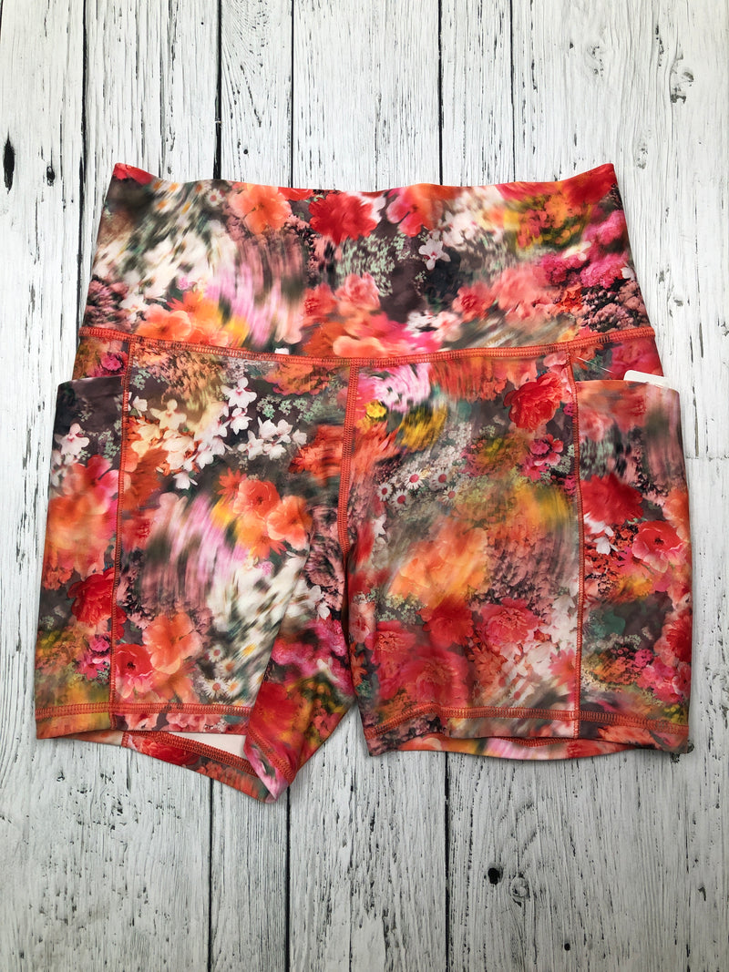 Athleta orange pink floral shorts - Hers M