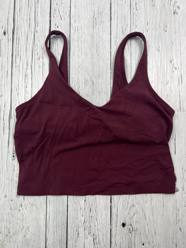 lululemon burgundy tank top - Hers M/10