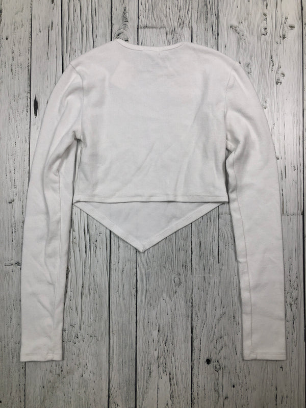 Garage white cropped shirt - Hers XS